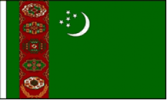 Turkmenistan Hand Waving Flags
